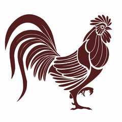 rooster mascot illustration 