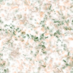 Small liquid random brush strokes. Orange and green colors on the white background. Seamless pattern.