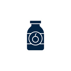 Kid growth supplements icon. Simple element illustration. Kid growth supplements concept outline symbol design.