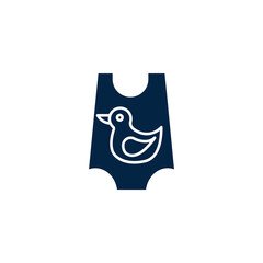 Baby clothing icon. Simple element illustration. Baby clothing concept outline symbol design.
