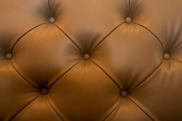 Texture of light Brown leather sofa pattern background