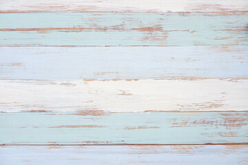 Old vintage white and light blue wood texture for backgrounds