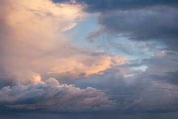 Clouds. sunset sky. Nature sky backgrounds