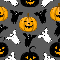 halloween background with pumpkins.Happy Halloween. Pattern pumpkin Halloween concept. Halloween background design.