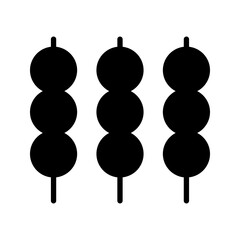 Meatball icon sign vector color editable