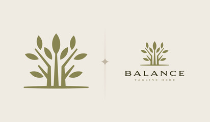 Organic Botanical Minimal Natural Iconic Graphic Decor Linear Simple Floral Logo Design. Universal creative premium symbol. Vector sign icon logo template