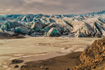 Glacier in the south of Iceland.