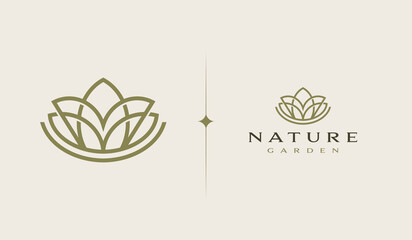 Organic Botanical Minimal Natural Iconic Graphic Decor Linear Simple Floral Logo Design. Universal creative premium symbol. Vector sign icon logo template