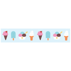 ice cream washi tape