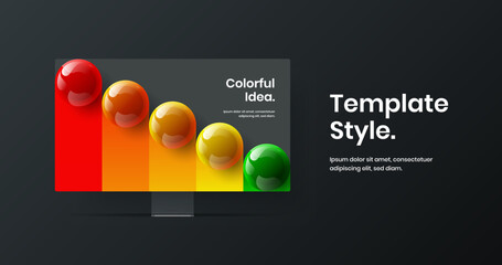 Isolated computer display mockup site screen layout. Amazing banner vector design concept.