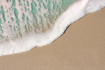 sanfte Meer Welle am Strand , Sand, Hintergrund