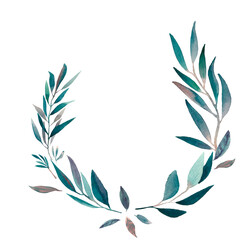 Watercolor  greenery leaves frame,wreath,border, illustration tropical,botanical floral, branches, wallpapers, postcards, greeting cards, wedding invitations, diy,banner, print, save the date,rsvp    