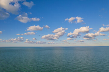 View of clouds above Adriatic sea