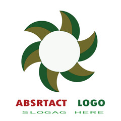 colorful star green bean logo design, vector file