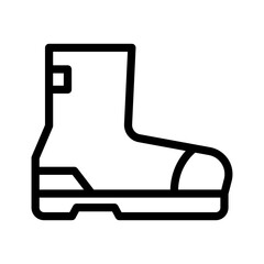 boots line icon illustration vector graphic 