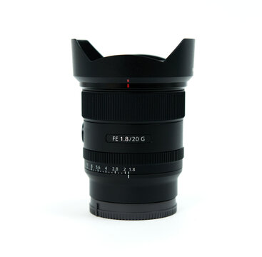 camera lens isolated on white