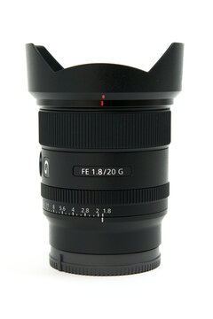 camera lens isolated on white