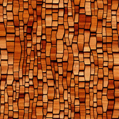 Wood texture seamless pattern, 3D rendering, 3D rendering.