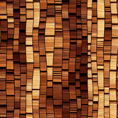 Wood texture seamless pattern, 3D rendering, 3D rendering.