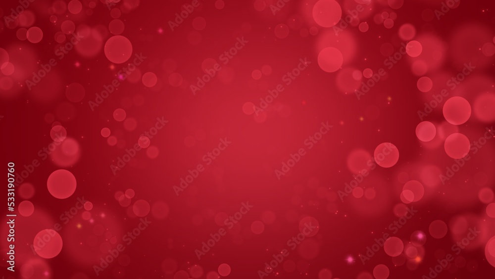 Wall mural abstract background red blur gradient with bokeh in christmas background