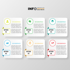 Business data visualization. Process chart. Abstract elements of graphs, diagrams with steps, options, sections or processes. Vector business template for presentations. Creative concept for infograph