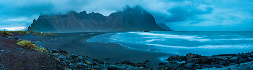Fototapeta na wymiar Landscape of the Beach of Stokksnes (Iceland)