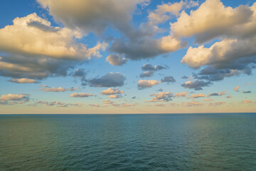 View of clouds above Adriatic sea