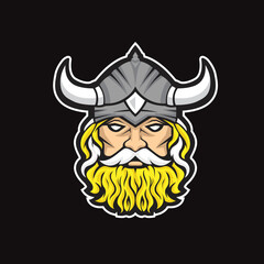viking warrior head mascot