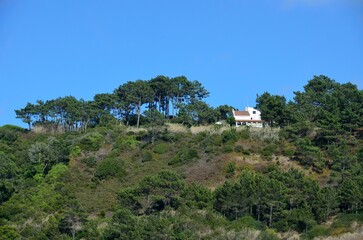 Montes cerca de Nazaré, Portugal