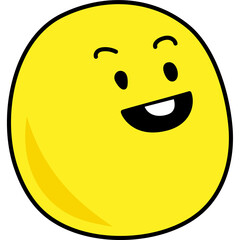 Fototapeta premium grinning squinting face emoji