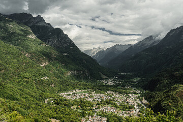 town in alps