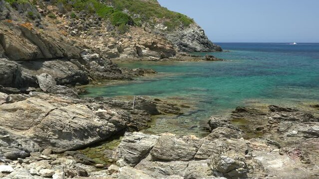 The picturesque village of Tollare on a summer morning, near Ersa, in Cap Corse, Corsica, France.