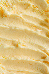 Vanilla ice cream texture,vanilla ice cream background, top view