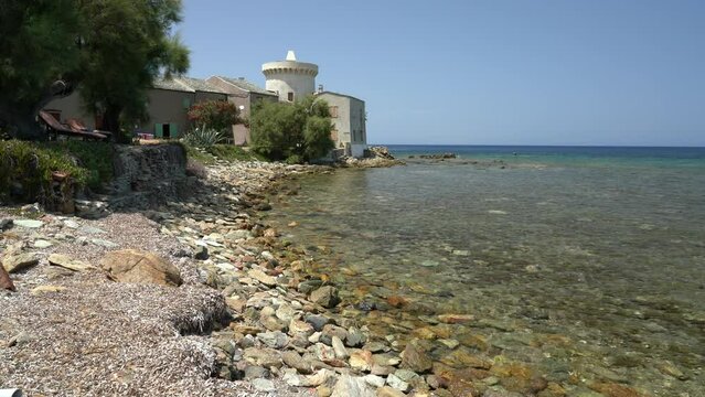 The picturesque village of Tollare on a summer morning, near Ersa, in Cap Corse, Corsica, France.