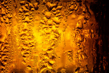 Macro beer bottle background,Beer background ,Water drops background