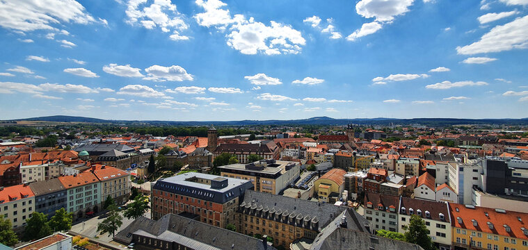 Bayreuth, Deutschland: Die Stadt aus der Vogelperspektive