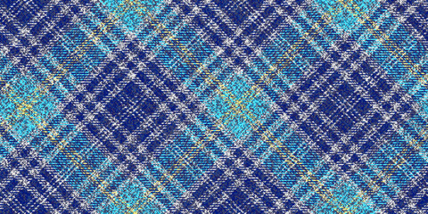 ragged grungy old fabric repeatable diagonal texture blue turquoise white yellow  colors checkered stipes for plaid gingham tablecloths shirts tartan clothes dresses bedding blankets costume tweed - 533198575