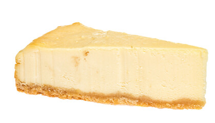 Cheesecake isolated on white background