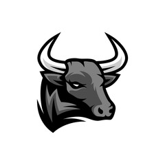 Bull head mascot esport logo character with shield for sport and gaming logo concept © Top Studio
