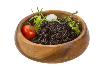Black boiled rice