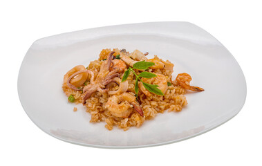 Rice with seafood