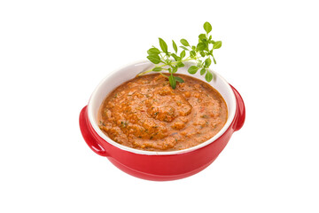 Famous Spanish gazpacho tomato soup