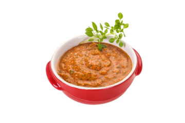 Famous Spanish gazpacho tomato soup