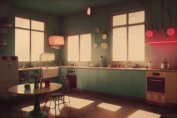 Fototapeta premium modern kitchen interior