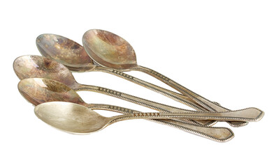 silver spoon isolated