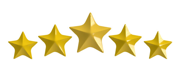 Obraz premium Stars glossy colors. Achievements for games. Customer rating feedback concept from client about employee of website. Realistic 3d design. For mobile applications.