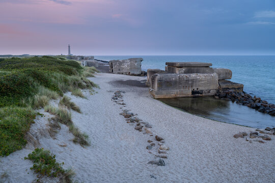 Bunkers at the Beach of Skagen, Denmark