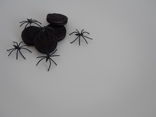 cookie and spider halloween background