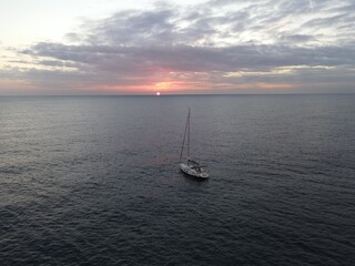 Fototapeta premium sailboat at sea