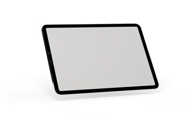 Photo Black tablet computer with blank 3d